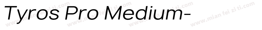 Tyros Pro Medium字体转换